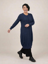 comfortabele katoenen jurk met zakken 2426000 - Sinne Design