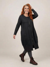 casual katoenen jurk met rits 2426008 - Sinne Design