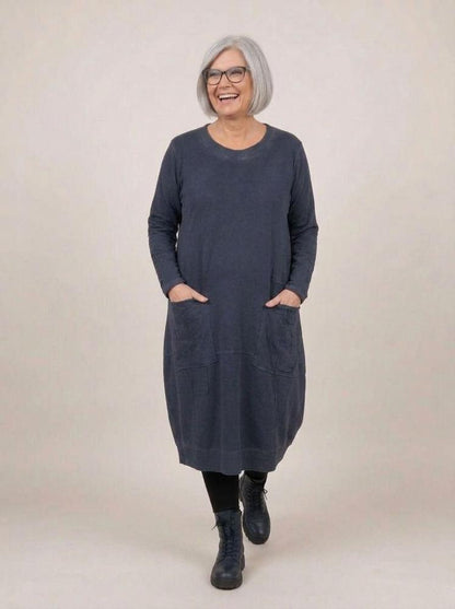 comfortabele katoenen casual jurk 2426001 - Sinne Design