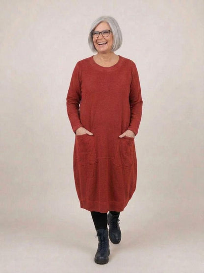comfortabele katoenen casual jurk 2426001 - Sinne Design
