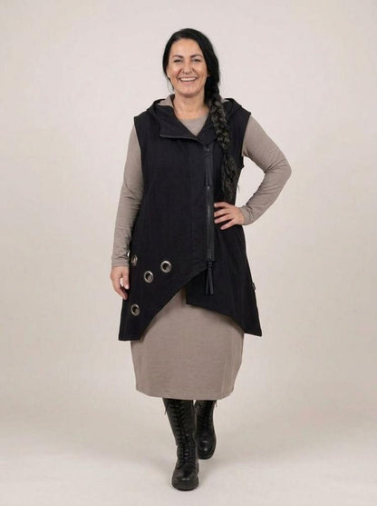 asymmetrische tuniek met rits 2128001 - Sinne Design