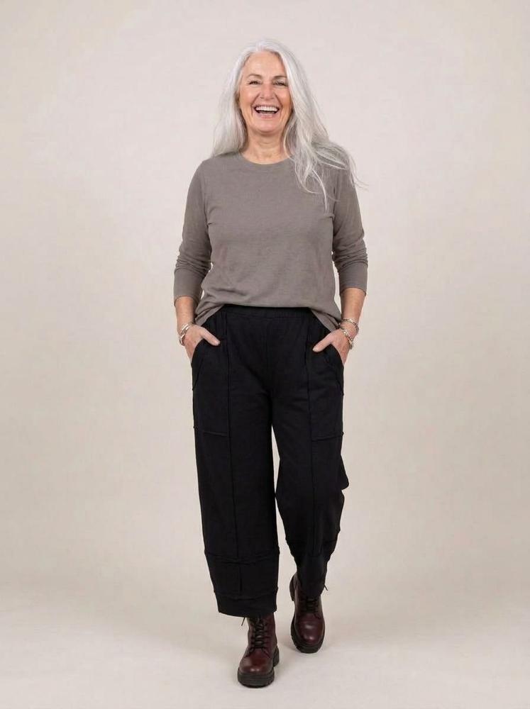comfortabele katoenen stretchbroek 252101 - Sinne Design