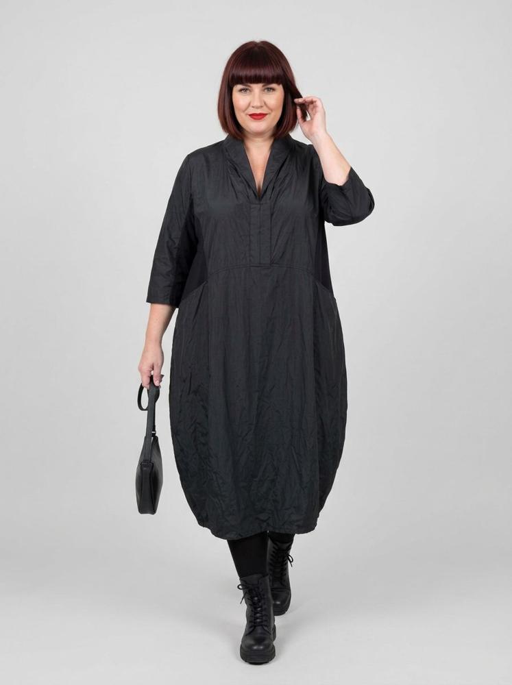 elegante zwarte midi jurk 262600 - Sinne Design