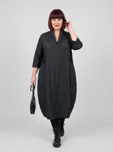 elegante zwarte midi jurk 262600 - Sinne Design