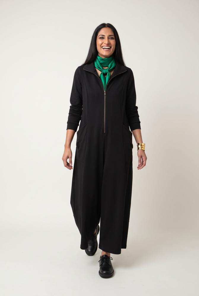jumpsuit met hoge kraag en wijde pijpen 777055 - Ozai N Kü