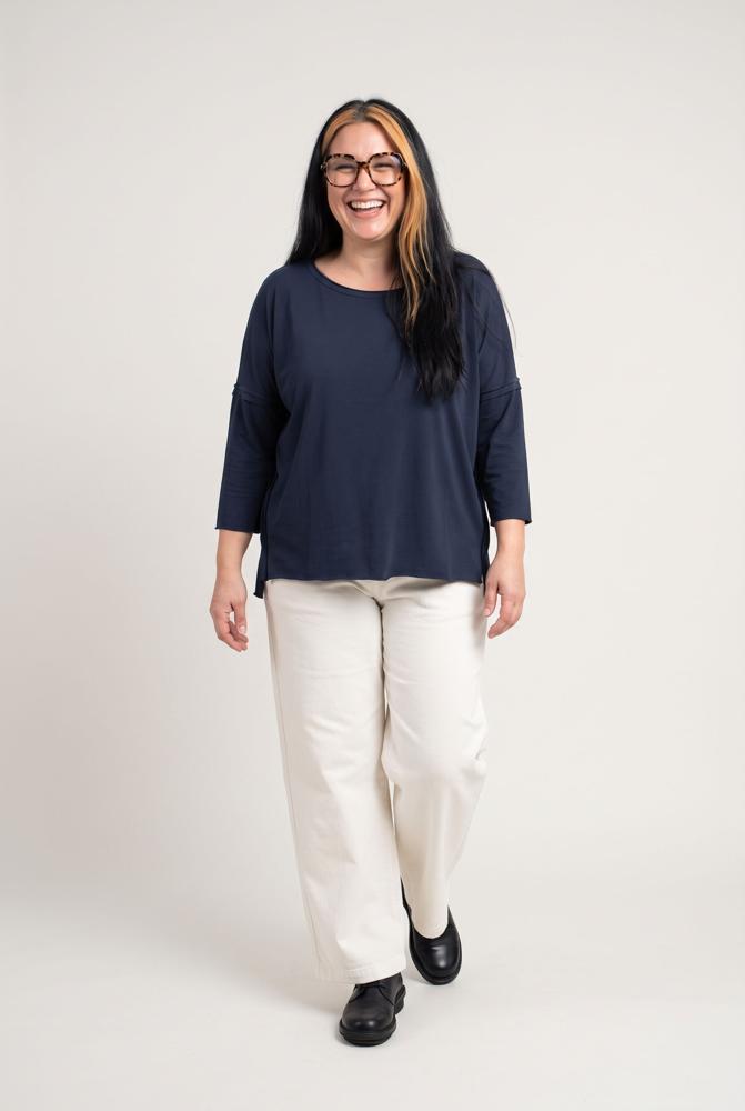 comfortabele top met ronde hals 777058 - Ozai N Kü