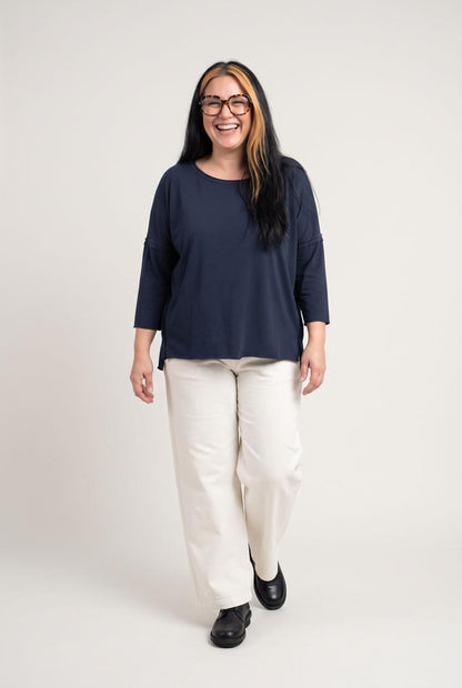 comfortabele top met ronde hals 777058 - Ozai N Kü