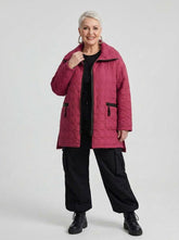 stijlvolle micropolyester jas 2324010aw - Sinne Design