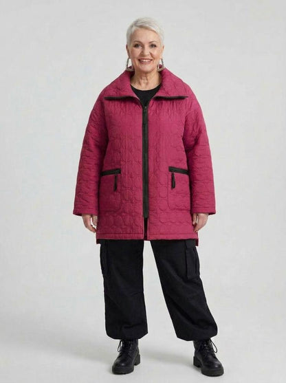 stijlvolle micropolyester jas 2324010aw - Sinne Design