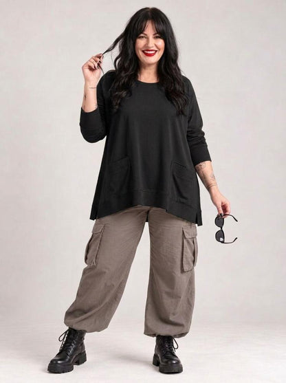 comfortabel katoenen stretch shirt 2423002aw - Sinne Design