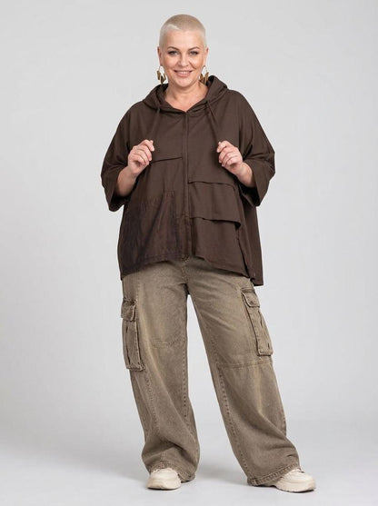 moderne oversized hoodie shirt 2223028aw - Sinne Design