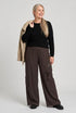 elastische casual broek met zakken 2421008aw - Sinne Design