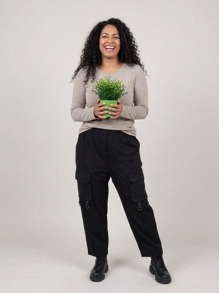 comfortabele katoenen cargo broek 261102 - Sinne Design