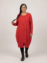 casual katoenen jurk met rits 2426008 - Sinne Design