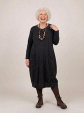comfortabele katoenen casual jurk 2426001 - Sinne Design