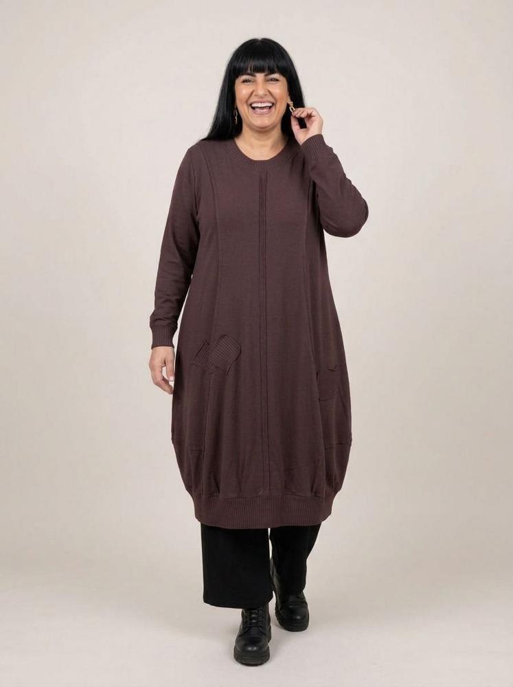 comfortabele katoenen jurk met zakken 2426000 - Sinne Design