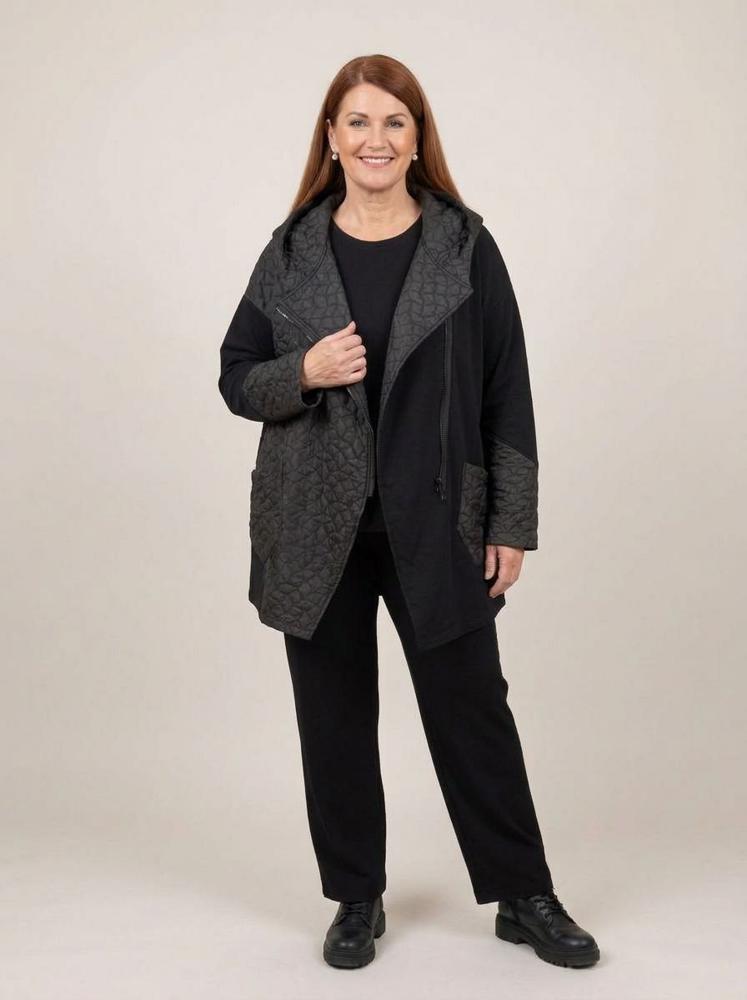 sinne design vest met capuchon en asymmetrische rits