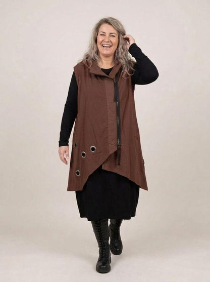 asymmetrische tuniek met rits 2128001 - Sinne Design