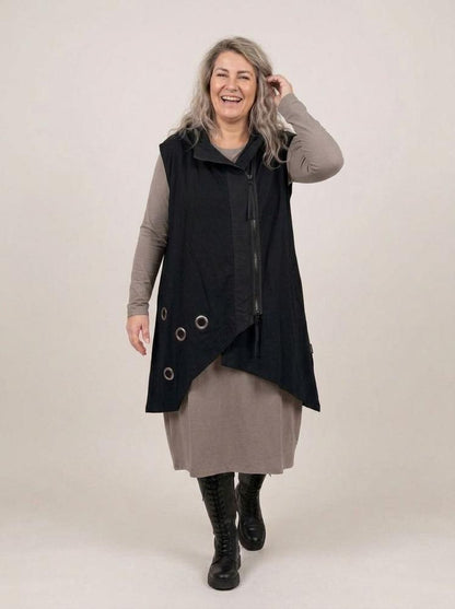 asymmetrische tuniek met rits 2128001 - Sinne Design