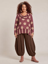 elegante stippen katoenen shirt 8334aw - Moonshine