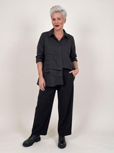 asymmetrische katoenmix blouse 260171 - wendy trendy