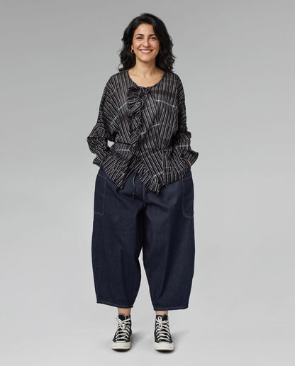 comfortabele katoenen wijde broek 926061 - wendy trendy