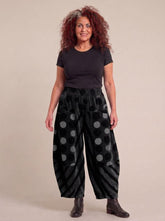 comfortabele wijde ribfluwelen broek copr8318aw - Moonshine