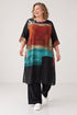 stijlvolle abstracte print jurk hannah - Ophilia