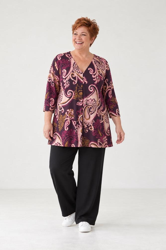 paisley print tuniek shirt rina - Ophilia