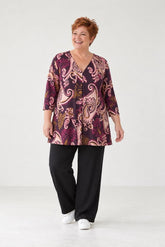 paisley print tuniek shirt rina - Ophilia