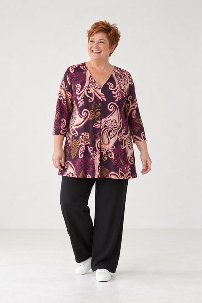 paisley print tuniek shirt rina - Ophilia