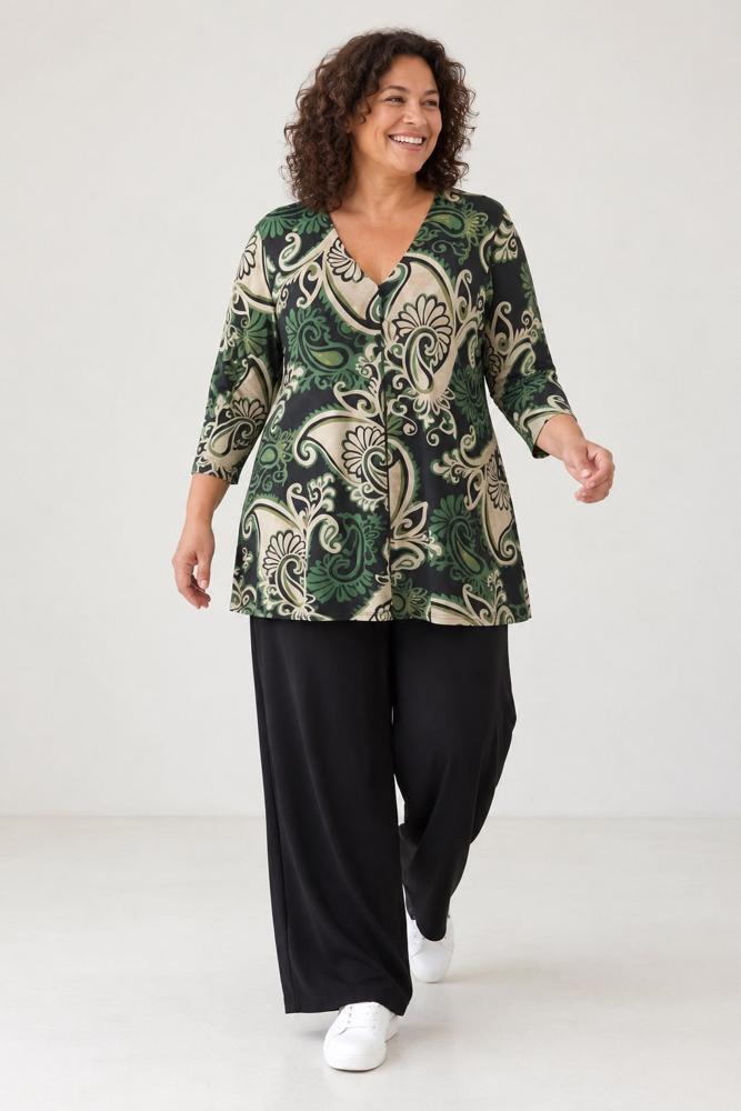 paisley print tuniek shirt rina - Ophilia