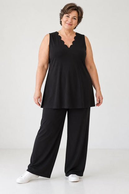 stijlvolle mouwloze v-hals top shiva - Ophilia