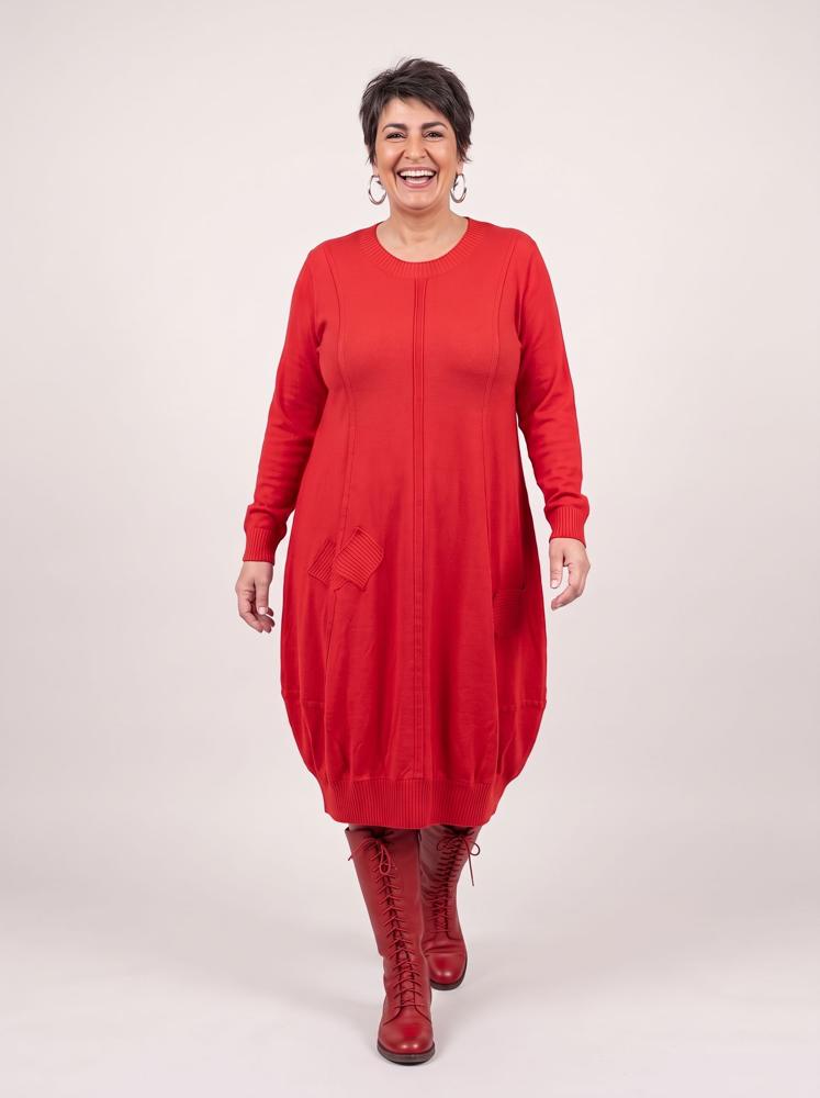 comfortabele katoenen jurk met zakken 2426000 - Sinne Design