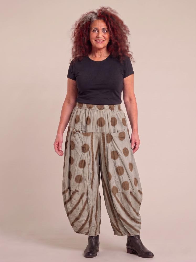 comfortabele wijde ribfluwelen broek copr8318aw - Moonshine