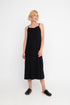 elegante zwarte midi-jurk met spaghettibandjes 841134 - Ozai N Kü