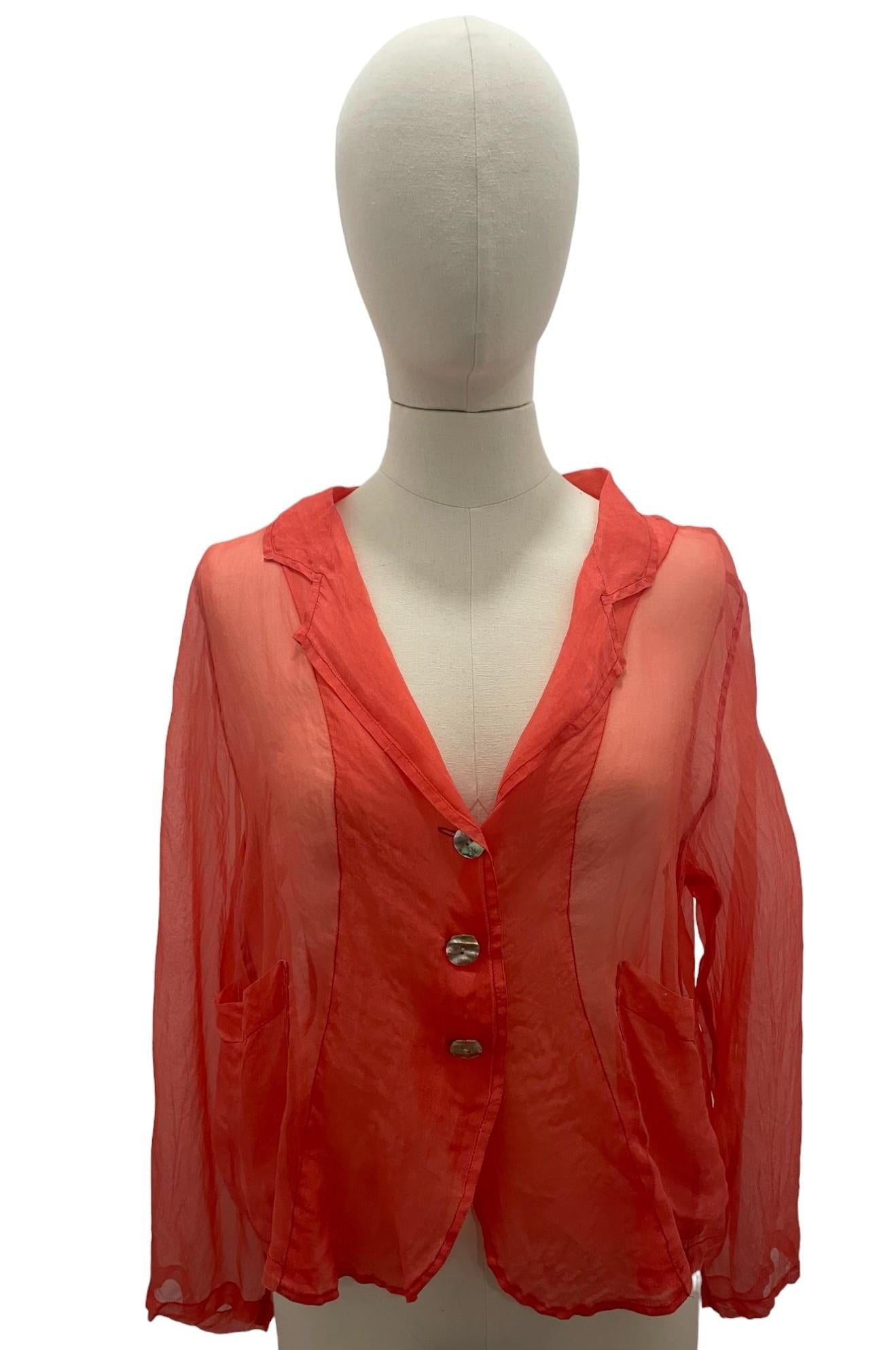 zijden doorzichtige vest 7844-s153 - Grizas