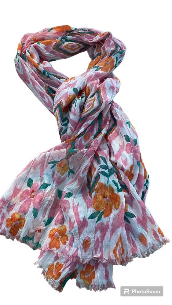 elegante bloemenprint sjaal - 00027919 - Alexandr&