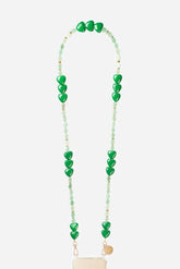 hartjes telefoonketting met kralen le314899 - La Coque Française