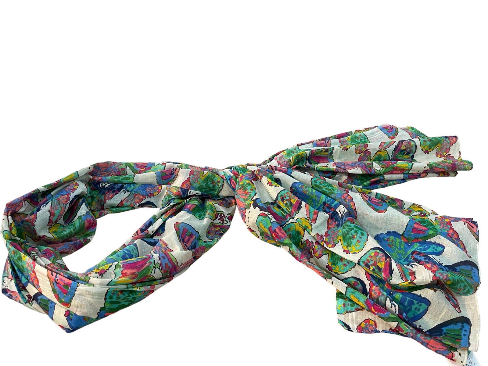 kleurrijke vlinderprint dames sjaal - Alexandr&