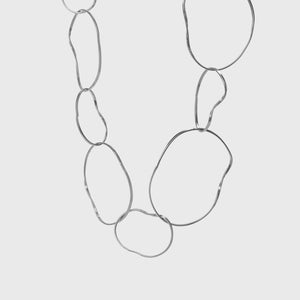 halsketting met onregelmatige ronde vormen "olalla" 308316 - Katerina Vassou