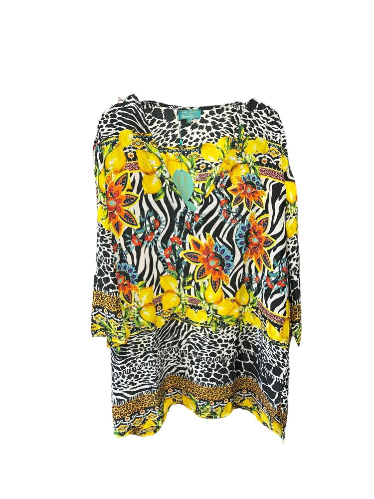 exotische print tuniek cc258 - Antica Sartoria