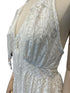 elegante ivoorkleurige kantjurk met franjes - dw070 - Antica Sartoria