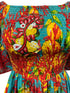 kleurrijke geplisseerde tuniek met geborduurde details - cs005e - Antica Sartoria