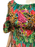 off-shoulder boho-chique jurk met kleurrijke print - cv432 - Antica Sartoria