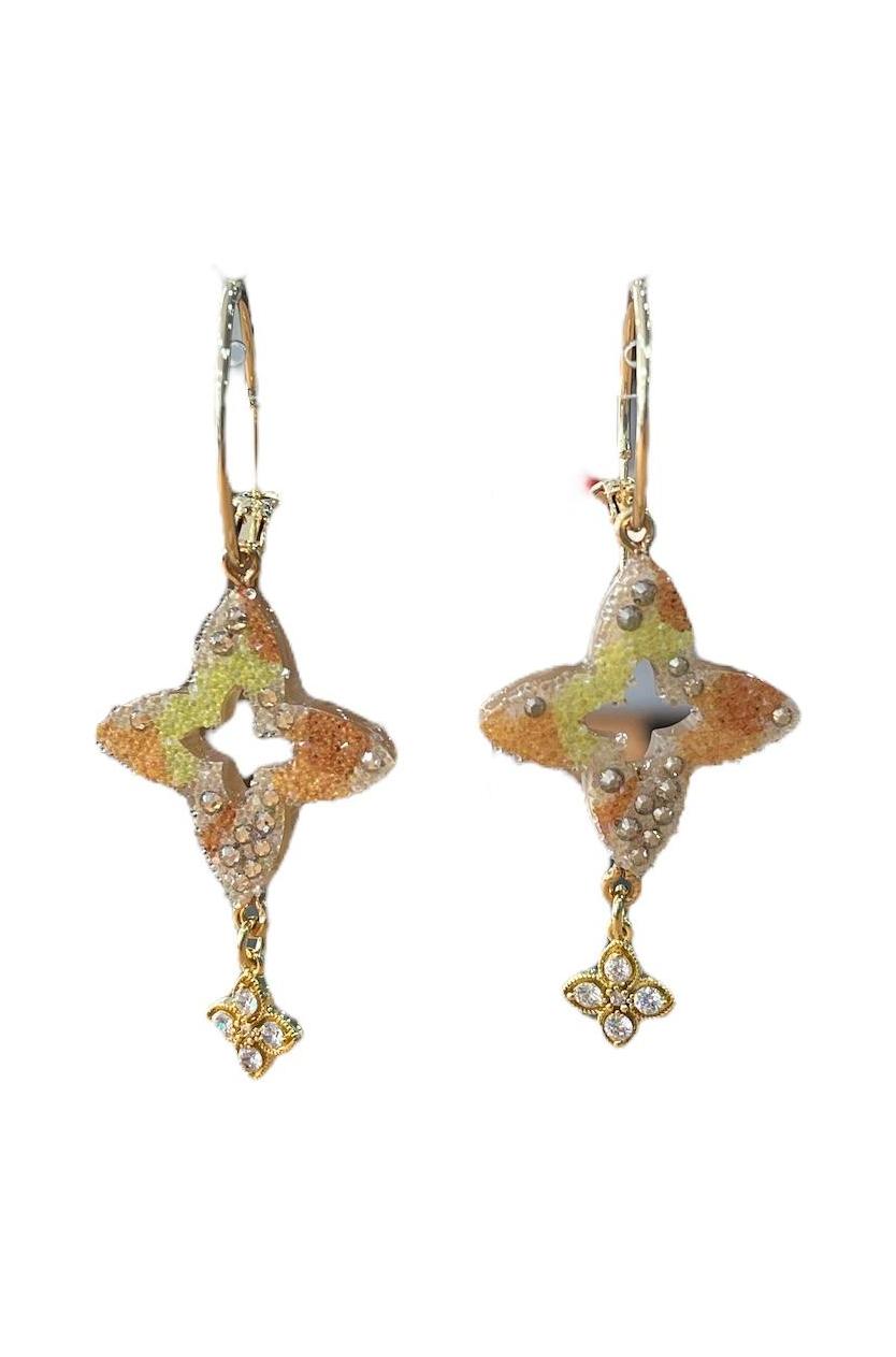 sprankelende vlinder oorbellen met kristallen boml55 - Sophie Goetsch