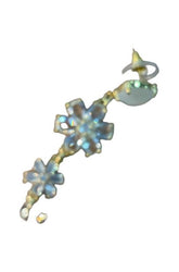 elegante kristallen bloemendruppel oorbellen bosb79 - Sophie Goetsch