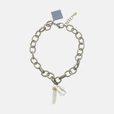 stoere ketting met parel hanger 14145 - Rosanna de la Riva