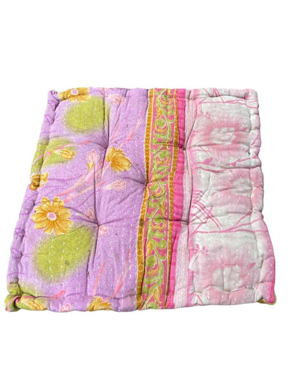 chair pad vintage kantha 45x45 - Heavenlywell