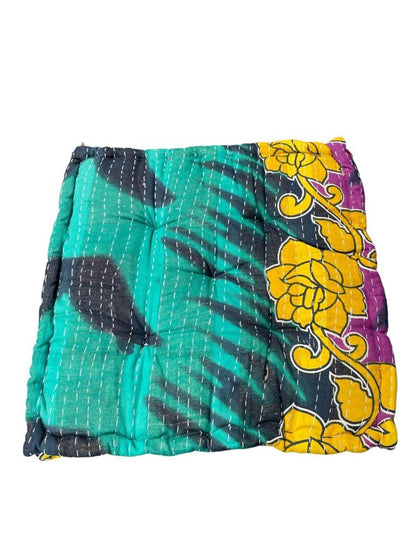 chair pad vintage kantha 45x45 - Heavenlywell